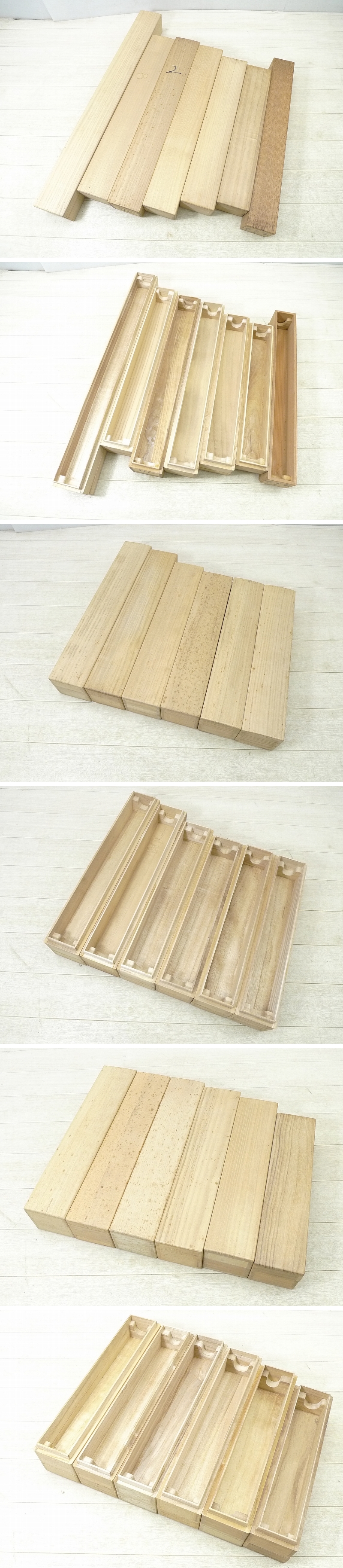 △140802*11△掛け軸用桐箱軸箱19点・木箱日本画中国画日本美術古画